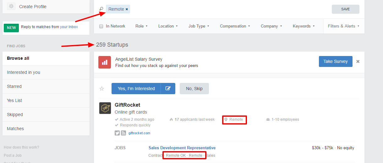 Simplify your work from home job search with AngelList!