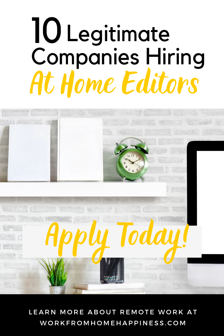 Editing Jobs From Home: 10 Companies Now Hiring!