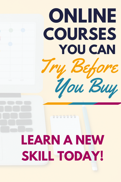 Want to learn a new skill but not sure which course to take? No problem! Check out these online courses you can try before you buy. Learn a new skill today! 