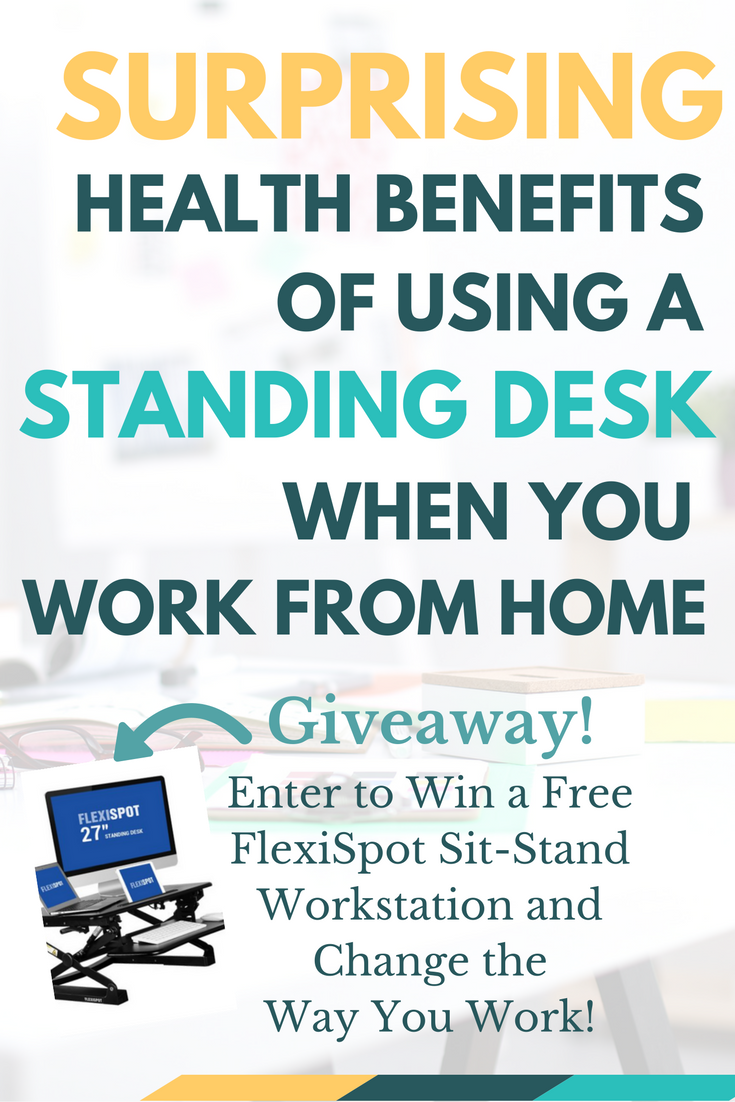 Who knew using a standing desk had so many health benefits? If you spend too much time sitting, you'll want to read this! And enter to win a free sit-stand desk from FlexiSpot!