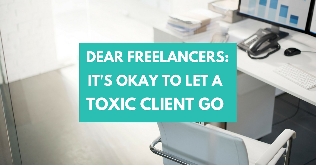 Freelancing can be tough. Dealing with a difficult client, makes things more difficult. Learn the warning signs of a toxic client and when it's okay to let them go!