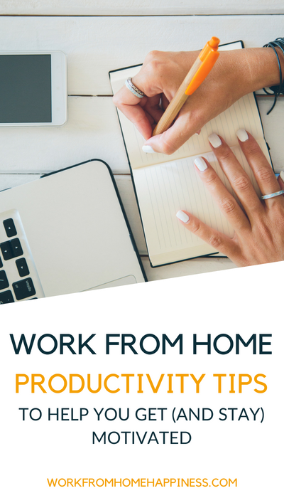 Feeling less than motivated? Use these work from home productivity tips to put a little pep in your step. Plus, productivity quotes to get you inspired to do more in your work day!