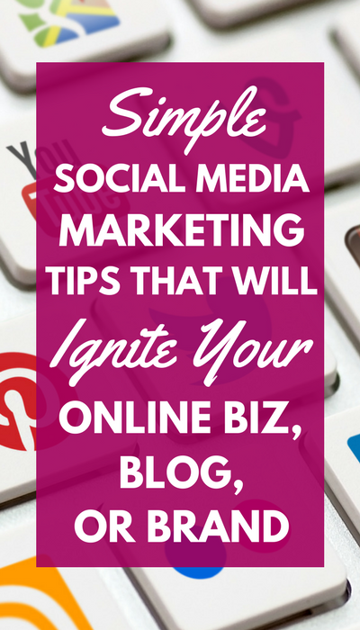 Use these simple social media marketing tips to jump-start your online business, blog, or brand and start gaining followers today! 