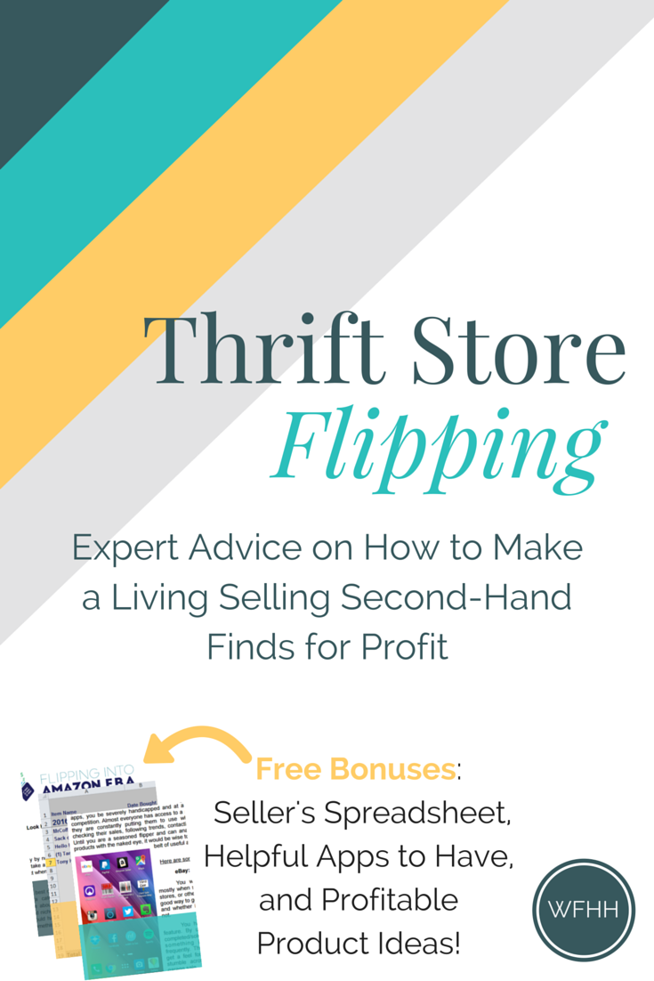 Turn thrift store treasure hunting into your full-time job. Click through to find out how this expert seller started selling second-hand items for profit and turned it into a profitable online business. Plus, plenty of bonuses including a seller's spreadsheet, helpful apps to have, and profit products you can start selling for profit!