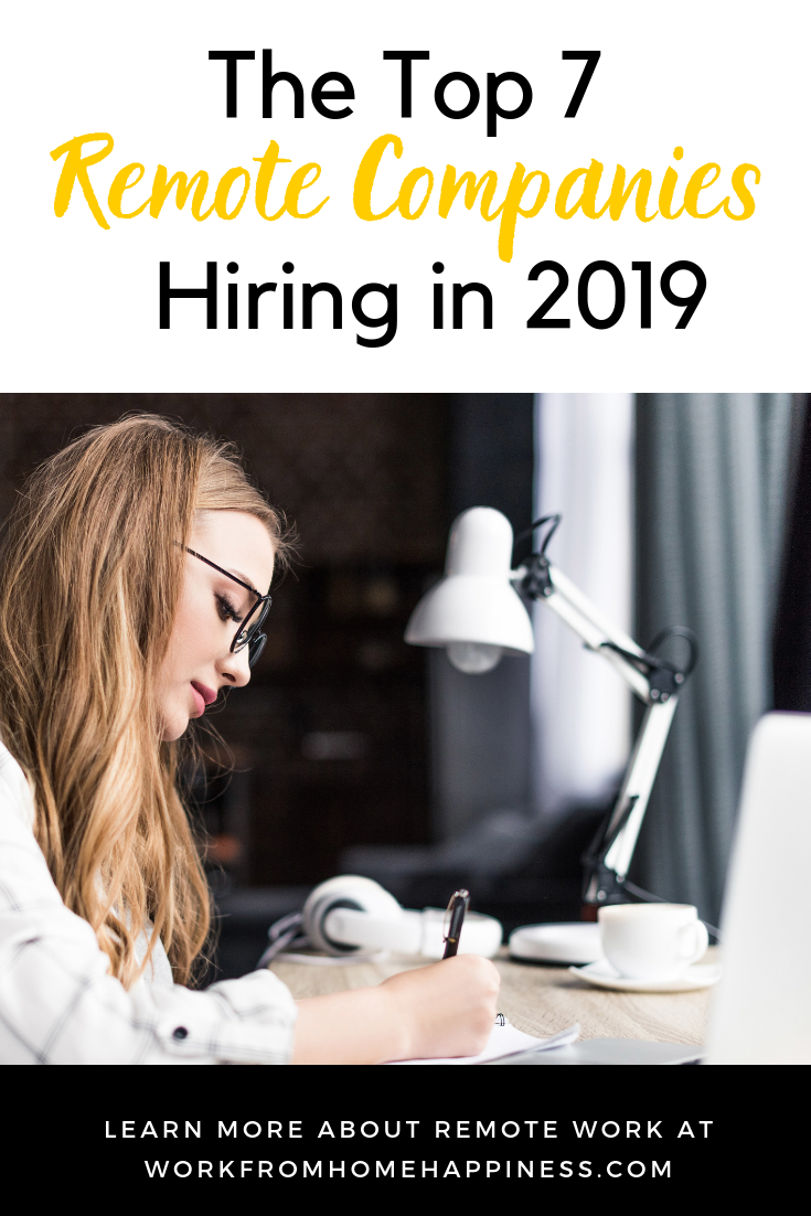 Work At Home Companies: The Top 7 Hiring in 2019