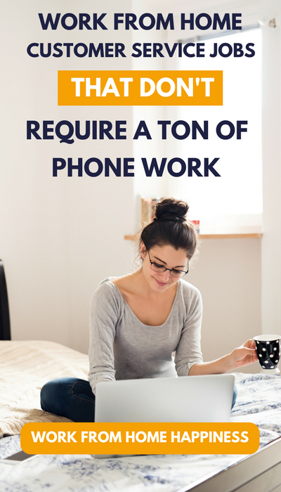 Have customer service experience you want to use to work from home but hate being on the phone? No problem! There are real work from home customer service jobs that don't require a ton of phone work. 