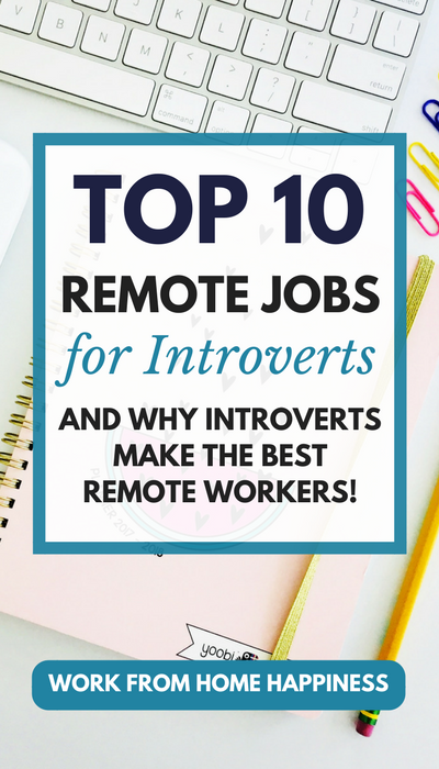 Are you an introvert? Can't stand office politics? You're not alone! Introverts can thrive in a work from home job. Learn the top 10 work from home jobs for introverts. 